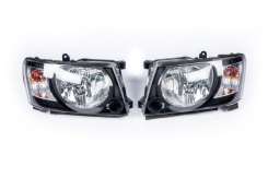 Передние фары Safari Black Nissan Patrol Y61 2004-2008, GBT (2 шт)