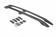 Рейлинги Nissan Qashqai 2007-2014, чёрные, металлические ножки, DDU (2 шт)