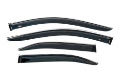 Вітровики Toyota Camry 2006-2011, EU, з хромованим молдингом, HIC (4 шт)