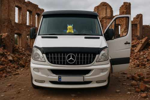 Передня решітка GT Panamericana Хром Mercedes Sprinter W906 2006-2013, Cixtai