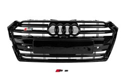 Передняя решетка радиатора S-Style Audi A5 2016-2019, черная, GT Tuning