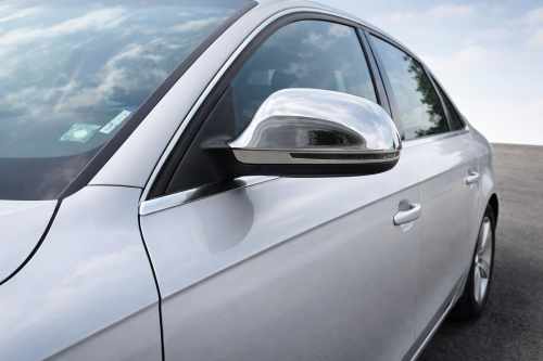 Накладки на дзеркала Audi A3 8P 2003-2012, нержавіюча сталь, Carmos (2 шт)