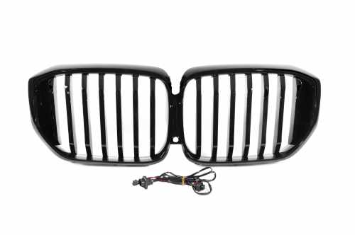 Ніздрі 1 Bar LED (чорний глянець) BMW X5 G05 2023+, GBT