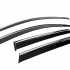 Вітровики Seat Ateca KH7 2016+, з хромованим молдингом, Niken Luxury (4 шт) — фото 3