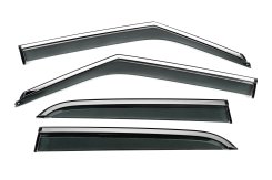 Вітровики Chevrolet Trailblazer 2020+, з хромованим молдингом, Niken Luxury (4 шт)