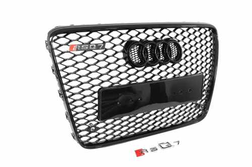 Передняя решетка RSQ-Style Audi Q7 2005-2015, черная, GT Tuning