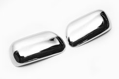 Накладки на дзеркала Toyota Corolla 2002-2007, хромований ABS-пластик, Carmos (2 шт)