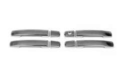 Накладки на ручки дверей Nissan Qashqai 2007-2010 / Navara 2006-2015 / Pathfinder R51 2005-2014 та ін., без чипа, нержавіюча сталь, Carmos (4 шт)