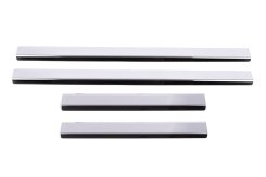Накладки на пороги Toyota Hilux 2006-2015, нержавіюча сталь, Carmos (4 шт)