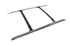 Рейлінги Toyota Land Cruiser Prado 150 2009-2023, сірі, з поперечинами, Cixtai (2 шт)