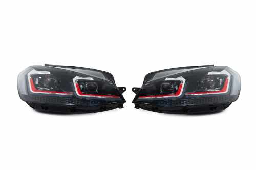 Передние фары Red Volkswagen Golf 7/E-Golf 5G 2017-2020, GBT (2 шт)
