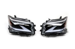 Передние фары в дизайне 2021-2023 Lexus GX460 2009-2023, Full LED, с AFS, 1234 Upgrade (2 шт)