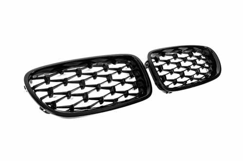 Ніздрі Diamond Black (чорний глянець) BMW 5 серія F10/F11 2010-2016, GBT