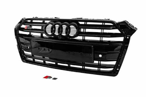 Передня решітка радіатора S-Style Audi A5 2016-2019, чорна, GT Tuning