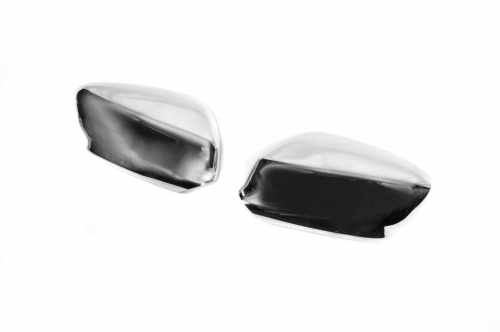 Накладки на дзеркала Peugeot 301 2012+, нержавіюча сталь, Carmos (2 шт)
