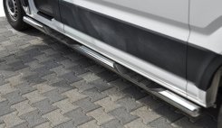 Бокові труби Volkswagen Crafter SY 2016+, Ø60 мм, ExtraLong, нержавіюча сталь, CAN (2 шт)
