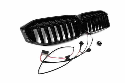 Ніздрі 1-Bar LED (чорний глянець) BMW 3 серія G20/G21 2022+, GBT