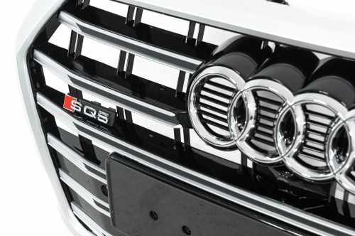 Передня решітка SQ-Style Audi Q5 2017-2020, чорна з хромом, GT Tuning