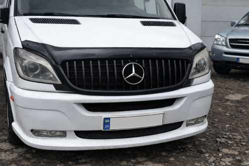 Передня Решітка GT Panamericana чорна Mercedes Sprinter W906 2006-2013, Cixtai