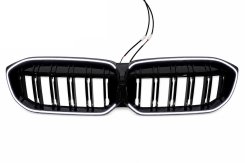Ноздри M-Look LED (черный глянец) BMW 3 серия G20/G21 2022+, GBT