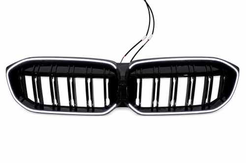 Ніздрі M-Look LED (чорний глянець) BMW 3 серія G20/G21 2022+, GBT