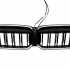 Ніздрі M-Look LED (чорний глянець) BMW 3 серія G20/G21 2022+, GBT — фото 1