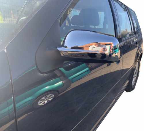 Накладки на дзеркала Seat Toledo 1M 2000-2005, хромований ABS-пластик, Carmos (2 шт)