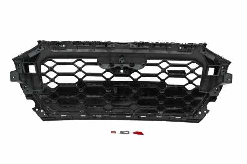 Передня решітка радіатора SQ-Style Audi Q5 2020-2025, чорна, GT Tuning