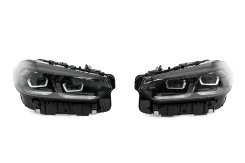 Передние фары Black Shadow Line LCI BMW X3 G01 2018+, для переоборудованных авто 2022–2024, GBT