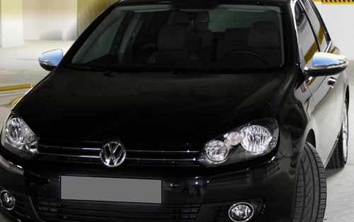 Накладки на дзеркала Volkswagen Touran 1T 2010-2015, нержавіюча сталь, Carmos (2 шт)