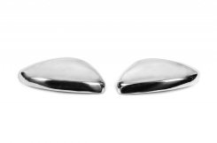 Накладки на дзеркала Citroen C-3 2016-2023 / Peugeot 308 2014-2021 / Peugeot 2008 2013-2019, нержавіюча сталь, Carmos (2 шт)