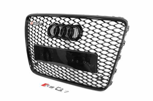 Передняя решетка RSQ-Style Audi Q7 2005-2015, черная, GT Tuning