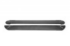Бокові пороги Erkul Allmond Black Volkswagen T5 Multivan 2003-2010, довга база, алюміній (2 шт)