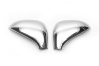 Накладки на дзеркала Peugeot 207 WA/WC 2006-2014, нержавіюча сталь, Carmos (2 шт)