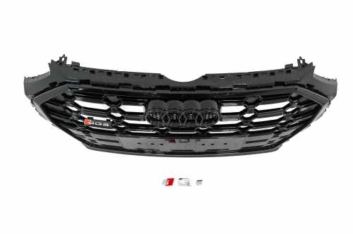 Передня решітка радіатора SQ-Style Audi Q5 2020-2025, чорна, GT Tuning