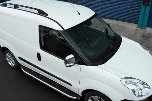 Накладки на дзеркала Opel Combo D 2012-2018, нержавіюча сталь, Carmos (2 шт)
