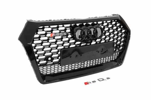 Передняя решетка RSQ-Style Audi Q5 2017-2020, черная, GT Tuning