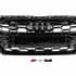 Передняя решетка S-style Audi A4 B9 2019-2024, черная, GT Tuning — фото 1