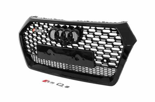 Передняя решетка RSQ-Style Audi Q5 2017-2020, черная, GT Tuning