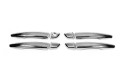 Накладки на ручки дверей Citroen DS-5 2011-2015 / Peugeot 508 2010-2018 / Peugeot 3008 2016-2023 та ін., нержавіюча сталь, Carmos (4 шт)