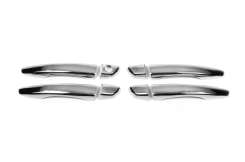 Накладки на ручки дверей Citroen DS-5 2011-2015 / Peugeot 508 2010-2018 / Peugeot 3008 2016-2023 та ін., нержавіюча сталь, Carmos (4 шт)