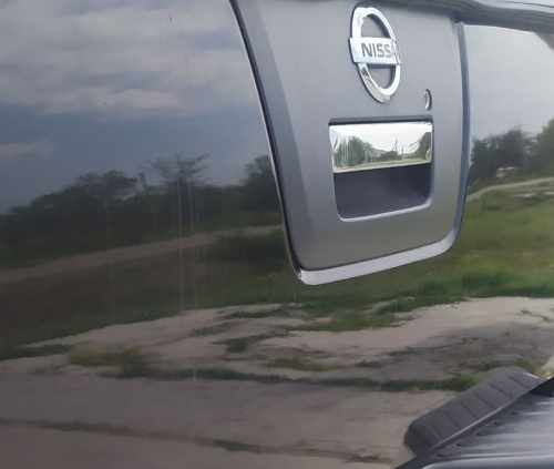 Накладка на ручку багажника Nissan Navara 2006-2015, нержавіюча сталь, Carmos