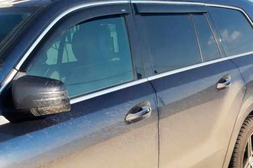 Вітровики Mercedes GLE W167 2018+, з хромованим молдингом, HIC (4 шт)