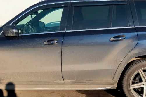 Вітровики Mercedes GLE W167 2018+, з хромованим молдингом, HIC (4 шт)