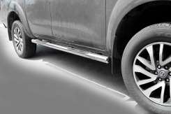 Боковые трубы Nissan Navara/NP300 2016+, нержавеющая сталь, CAN (2 шт)