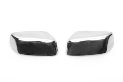 Накладки на дзеркала Dodge Nitro 2006-2011 / Jeep Cherokee/Liberty 2007-2013, нержавіюча сталь, Carmos (2 шт)