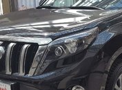 LED фари Style чорні Toyota Land Cruiser Prado 150 рестайлінг 2013-2017