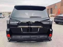 Обвіс спідниця заднього TRD бампера Lexus LX 570 2015-2021 колір чорний