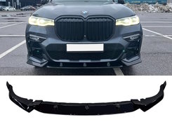 Накладка переднього бампера Paradigma BMW X7 G07 2019-2022, черный глянец