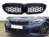 Решітка радіатора Diamond black BMW 3 Series G20 G21 2019-2022 чорний глянець